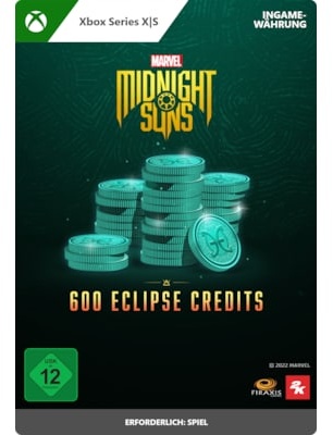 Marvels Midnight Suns 600 Eclipse Credits - XBox Series S|X Digital Code DE