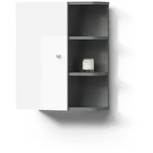 livinity Livinity® Badschrank, Fucino, Weiß Hochglanz, 47.2 x 59.2 cm