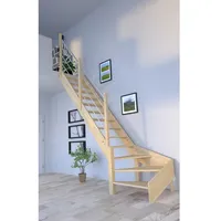 starwood treppen Raumspartreppe Korfu 80 cm Fichtenholz Edelstahl