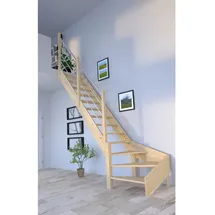 starwood treppen Raumspartreppe Korfu 80 cm Fichtenholz Edelstahl