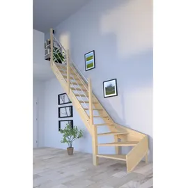 starwood treppen Raumspartreppe Korfu 80 cm Fichtenholz Edelstahl