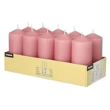 Papstar Stumpenkerze 9 x 4 cm 40 St. altrosa