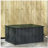 vidaXL Gartenlagerbox Schwarz 101 x 82 x 50 cm Stahl