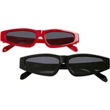 URBAN CLASSICS Sunglasses Lefkada 2-Pack schwarz, - ONE SIZE