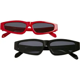 URBAN CLASSICS Sunglasses Lefkada 2-Pack schwarz, - ONE SIZE