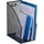 Relaxdays Stehsammler, DIN A4, Mesh Design, HxBxT: 32 x 16 x 24,5 cm, Büro & Home-Office, Stehordner, Metall, anthrazit