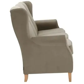 Max Winzer Ohrensessel Lorris Flachgewebe 77 x 103 x 86 cm Braun