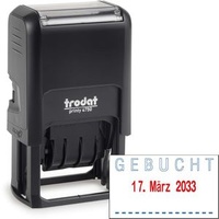 Trodat Datumstempel mit Text "Gebucht"