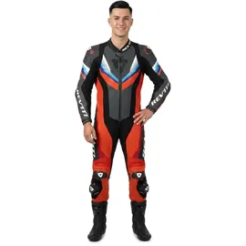 RevIt! Revit Quantum 3 perforierte 1-Teiler Motorrad Lederkombi