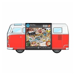 EUROGRAPHICS Puzzle VW Bus Road Trips - in Puzzledose, 550 Puzzleteile bunt