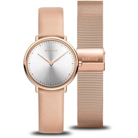 BERING Damen Uhr analog Quarz mit Kalbsleder-Armband 15729-960