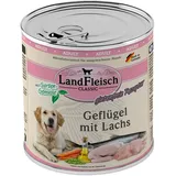 LandFleisch Dog Classic Geflügel mit Lachs & Gartengemüse 800g
