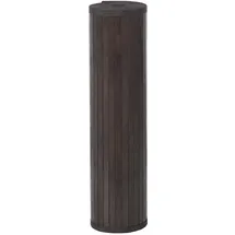 vidaXL Teppich, Rechteckig Dunkelbraun 80x300 cm Bambus