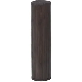 vidaXL Teppich, Rechteckig Dunkelbraun 80x300 cm Bambus