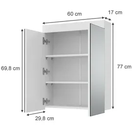 Vicco Luna 60 cm weiß