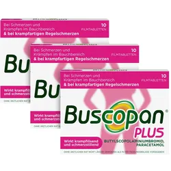 Buscopan Plus bei Regelschmerzen 3X10 St