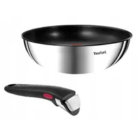 Tefal Ingenio Emotion Wok Pfanne mit Abnehmbarem Griff, Durchmesser 26 cm, Antihaftbeschichtung, 2-teilig
