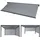 Mendler Seitenwand für Pergola HWC-L41 2 Stück 3,0 x 3,7 m Anthrazit
