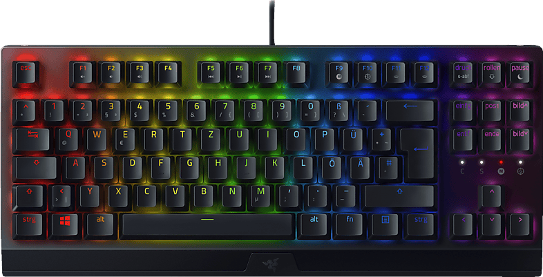RAZER BlackWidow V3 Tenkeyless, Gaming Tastatur, Mechanisch, Razer Green, Kabelgebunden, Schwarz