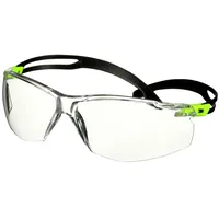 3M SecureFit SF501SGAF-GRN Schutzbrille mit Antibeschlag-Schutz Grün