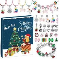 luxuskollektion Schmuck-Adventskalender Adventskalender Schmuck Mädchen 2024 DIY Weihnachtskalender 24 - Grün