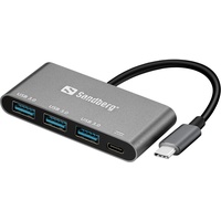 Sandberg USB-C zu 3 x USB 3.0 Hub PD