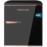 Cecotec Mini Retro Kühlschrank Bolero CoolMarket TT Origin 45 Schwarz. Mini Kühlschrank mit 45L Kapazität, Icebox, LED-Innenbeleuchtung, verchromter Griff, Retro-Stil, einfach zu platzieren