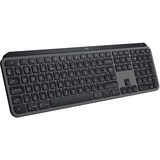 Logitech MX Keys S Graphite, schwarz, LEDs weiß, Logi Bolt, USB/Bluetooth, US (920-011587)