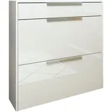 borchardt Möbel Oliva Schuhschrank 89 x 24 x 88 cm Weiß