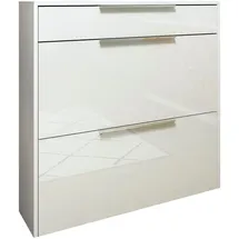 borchardt Möbel Oliva Schuhschrank 89 x 24 x 88 cm Weiß