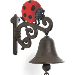 Moritz Türglocke Glocke Marienkäfer Käfer Krabbeltier Insekt Wandglocke Gartendeko Gusseisen Rustikal Antik Design Stil Retro Klingel