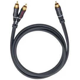 Oehlbach Subwoofer Y-Cinch-Kabel 2x Cinch-Stecker - 1x Cinch-Stecker 8,0m (23708)