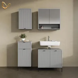 livinity Waschtischunterschrank 70 x 63 x 45,1 cm Grau