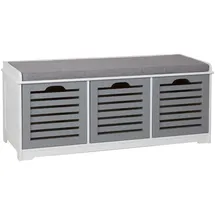 Hti-Living Sitzbank Sarah 105 x 40 x 35 cm grau / grau