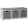 Hti-Living Sitzbank Sarah 105 x 40 x 35 cm grau / grau
