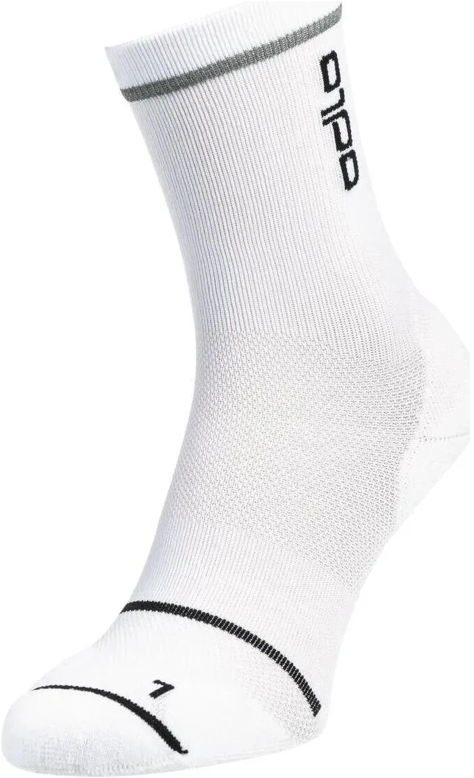 Odlo The Ceramicool Reflective Micro Crew Cycling Socks white (10000) 39-41