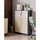 Beliani Zehna Aktenschrank 80 x 40 x 117 cm Braun/Schwarz