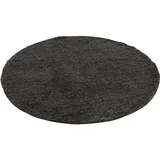 Pergamon Hochflor Langflor Teppich Aloha Anthrazit 200cm Rund
