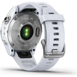 Garmin fenix 7S Standard silber mit steinweissem Armband