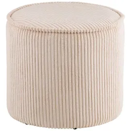 House Nordic Pouf Liv Samt 40 x 35 x 40 cm Beige