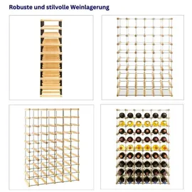 Proregal Weinregal 92,5 x 62,5 x 24,5 cm Natur