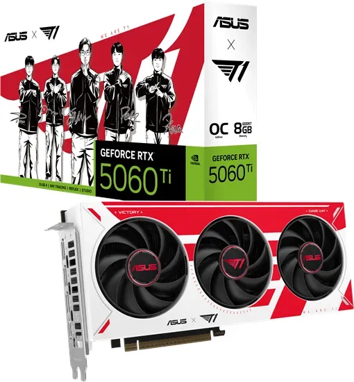 GeForce RTX 5060 Ti T1 OC - 8GB GDDR7 RAM - Grafikkarte