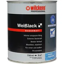 Wilckens Weißlack seidenmatt Weiß 0,75 l
