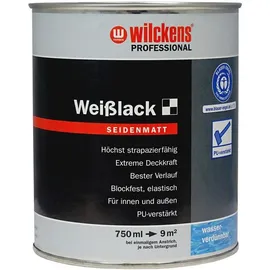 Wilckens Weißlack seidenmatt Weiß 0,75 l