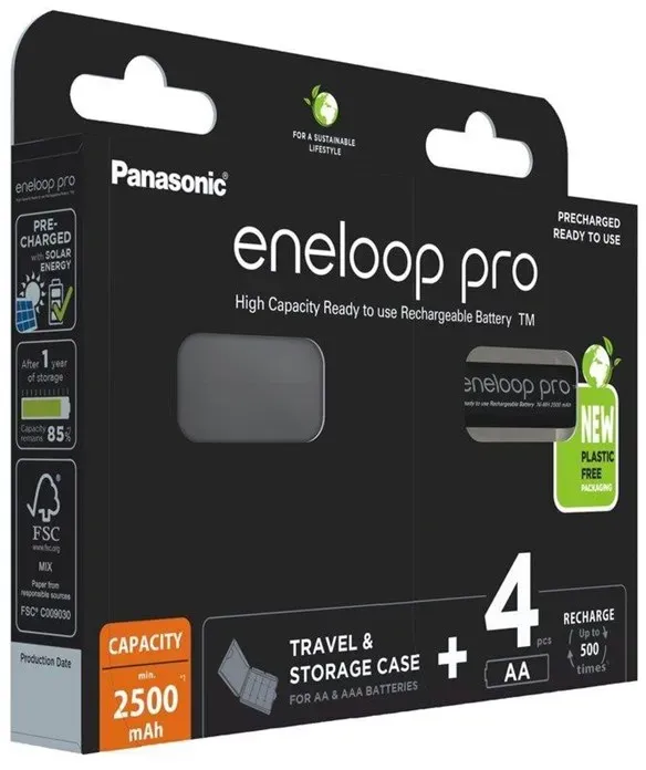 eneloop pro BK-3HCDEC4BE battery - 4 x AA type - NiMH