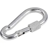 TOOLCRAFT 486747 Karabinerhaken mit Schraubverschluss (L x B) 80 mm x 8 mm