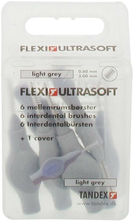 Flexi Interdental Brush Ultras Light Grey Extra Fine 6 pc(s) brosse(s) à dents