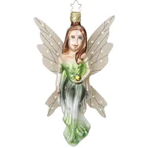 Inge-Glas® Christbaumschmuck INGE-GLAS® Weihnachts-Anhänger Fee Florindel ca.15 cm (1-tlg) bunt|grün