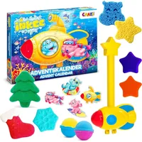 INKEE Badespaß Adventskalender Kinder - Weihnachtskalender mit Badekugel, Badekosmetik kreativer Spielzeug Kalender für Kinder