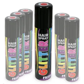 Fries Haarfarbe Haarspray Glitter 30203 rot 100 ml
